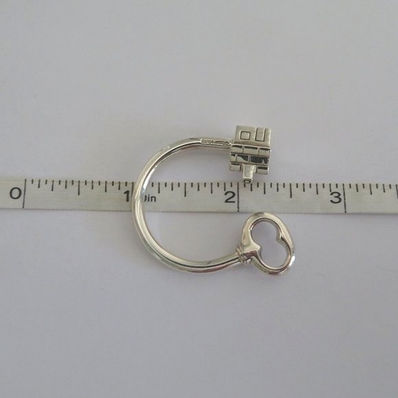 Tiffany's "House And Key" Sterling Silver Keyring - Picture 16 of 17